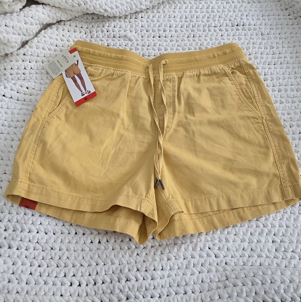 Orvis Mustard Yellow Women's Shorts SZ M